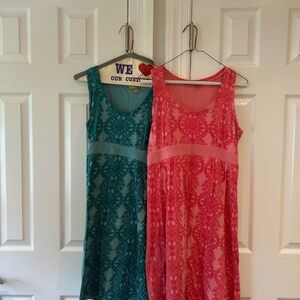 Lot of Athleta Dresses.  Pink, Purple, Teal, and Lime